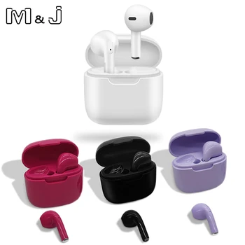 Оригинални Слушалки M & J Air Pro TWS 4 Bluetooth 9D HIFI Sound Мини Безжични Слушалки с Микрофон за iPhone Xiaomi Sport Headphone