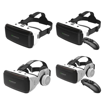Очила за виртуална реалност, 3D очила, кутия, стерео VR за Google Cardboard, слушалки, каска за IOS и Android
