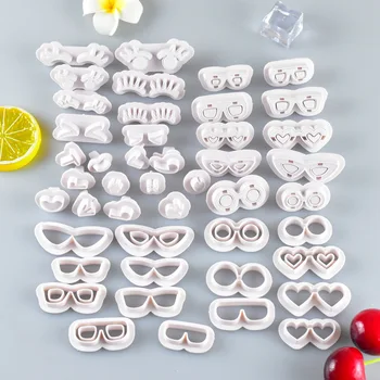 Прекрасни Очила за очите, Определени Анимационни форми за бисквити, торта за рождения Ден, Печат за 