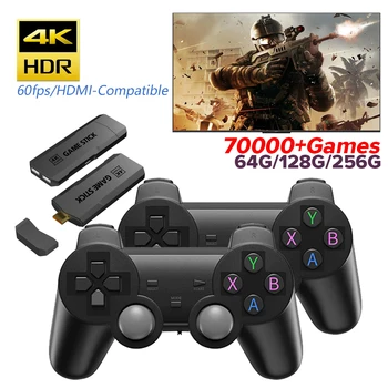 Преносима Игрова конзола GD20 2.4 G Безжични Контролери 4K, HDMI-Съвместим телевизор Ретро Игрова конзола 40 Емулатори 70000+ Игри