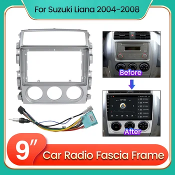 Радиото в автомобила Рамка кабел Аудио Фитинг Адаптер Комплекти Облицовки на Арматурното Табло, Преходна Панел За Suzuki Liana 2004-2008 GPS навигация DVD 2 din