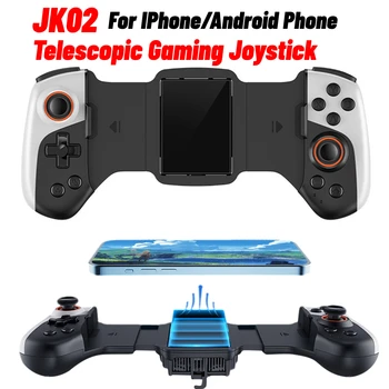 Телескопична игри джойстик JK02 2 в 1 Безжични мобилни игри controller Type-C с полупроводниковым радиатор Геймпад за Switch IOS