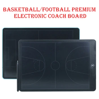 Футболна електронна дъска за треньор на премиум-клас с писалка 15-инчов LCD дисплей с голям екран, Футболно оборудване за тренировки по баскетбол