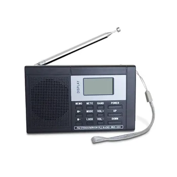 Цифрова AM FM радио Телескопична антена полнодиапазонный преносим радио Retro FM World Джобен радиоплеер за възрастните хора